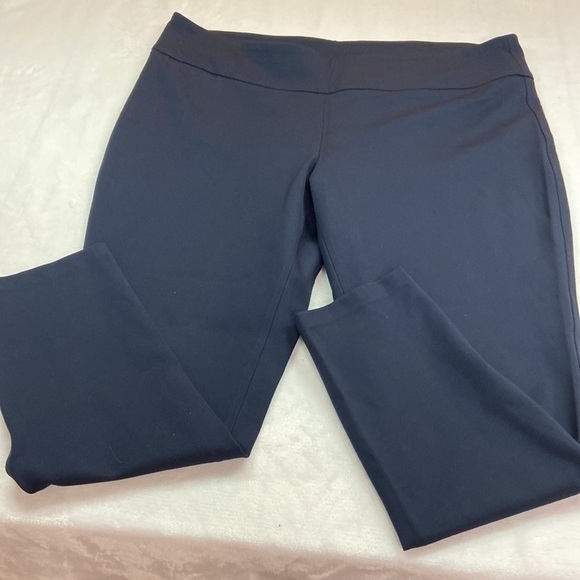 Tommy Hilfiger Navy Blue Pull-on Dress Trouser Skinny Leg Rayon/Nylon/Elastane - Picture 4 of 11